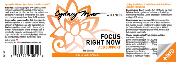 Focus Right Now , ADD Support - Cydney Mar Wellness