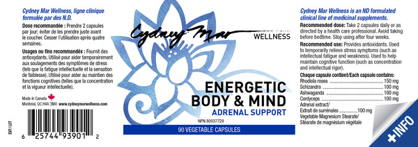 Energetic Body & Mind, Adrenal Support - Cydney Mar Wellness